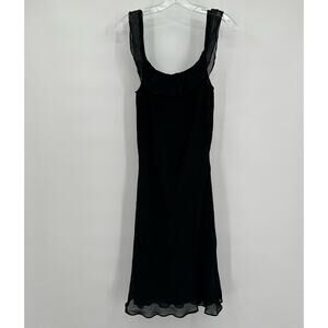 Ralph Ralph Lauren Womens Midi Dress XS Sheer‎ Goth Whimsigoth Fairy Grunge